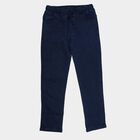 Boys' Dark Blue Regular Fit Jeans, गहरा नीला, small