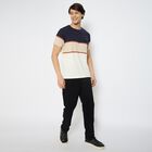 Men's Round Neck Half Sleeves T-Shirt , गहरा पीला, small