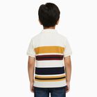 Boys' Off White Polo Neck Casual T-Shirt, Off White, small image number null