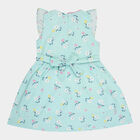 Girls Cotton Frock, Light Green, small image number null