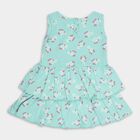 Infant Girls' 100% Cotton Frock, Light Green, small image number null