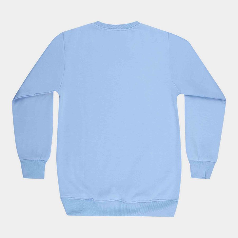 Boys Round Neck Sweatshirt, Light Blue, large image number null