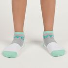 Boys' Muted Mint Green and Deep Charcoal Black Regular Fit NYC Text Pack of 2 Socks, Melange Mid Grey, small image number null