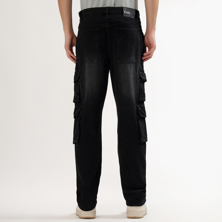 Men's 100% Cotton Jeans , Black, large image number null