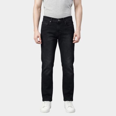 Men's Navy Blue Slim Fit Washed Jeans