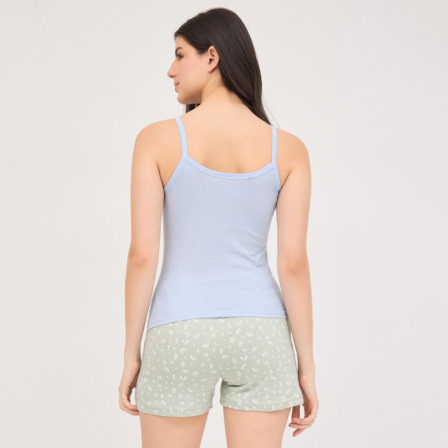 Ladies' 100% Cotton Basic Slips, Light Blue, large image number null