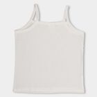 Girls' 100% Cotton Vest, Off White, small image number null