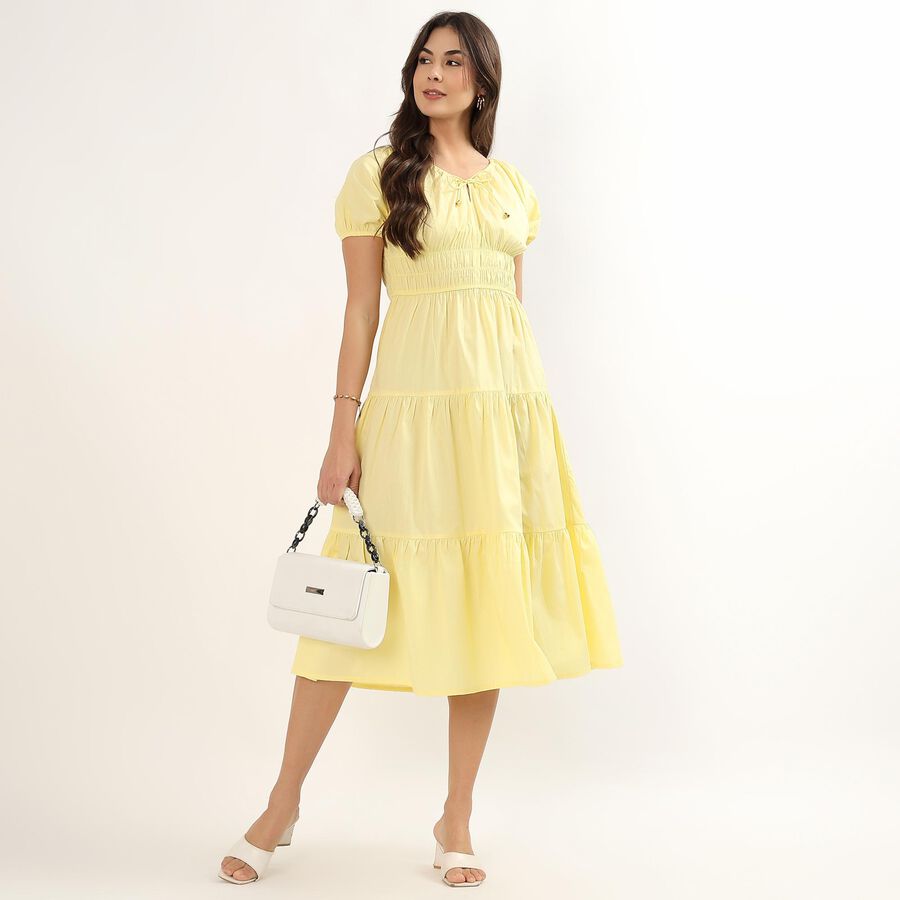 Ladies' Dress, Yellow, large