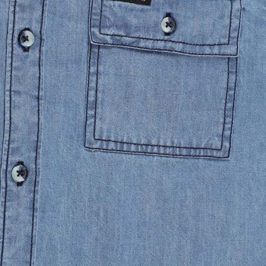 Boys Light Blue Hooded Casual Shirt, Light Blue, large image number null