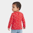 Infants Pink Cotton Round Neck Regular T-Shirt, गुलाबी, small
