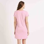 Printed Knee Length Nighty, Pink, small image number null