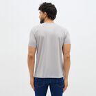 Men's Light Grey Round Neck Graphic T-Shirt, Light Grey, small image number null