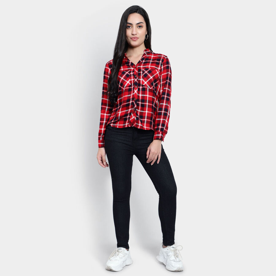 Checks Shirt, Red, large image number null