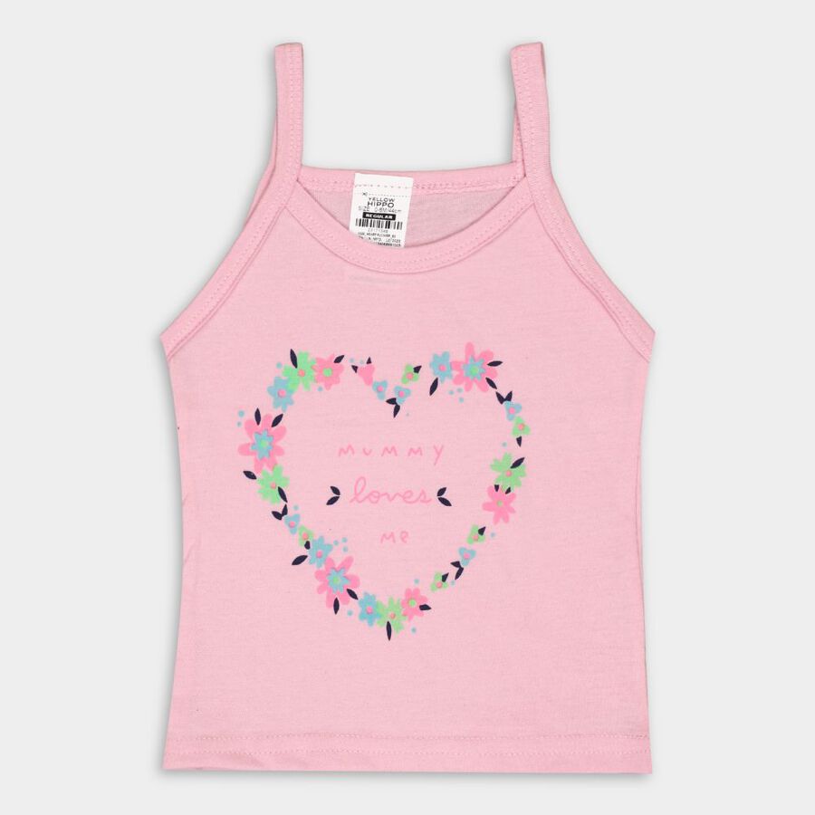 Infants' Cotton Vest, Pink, large image number null