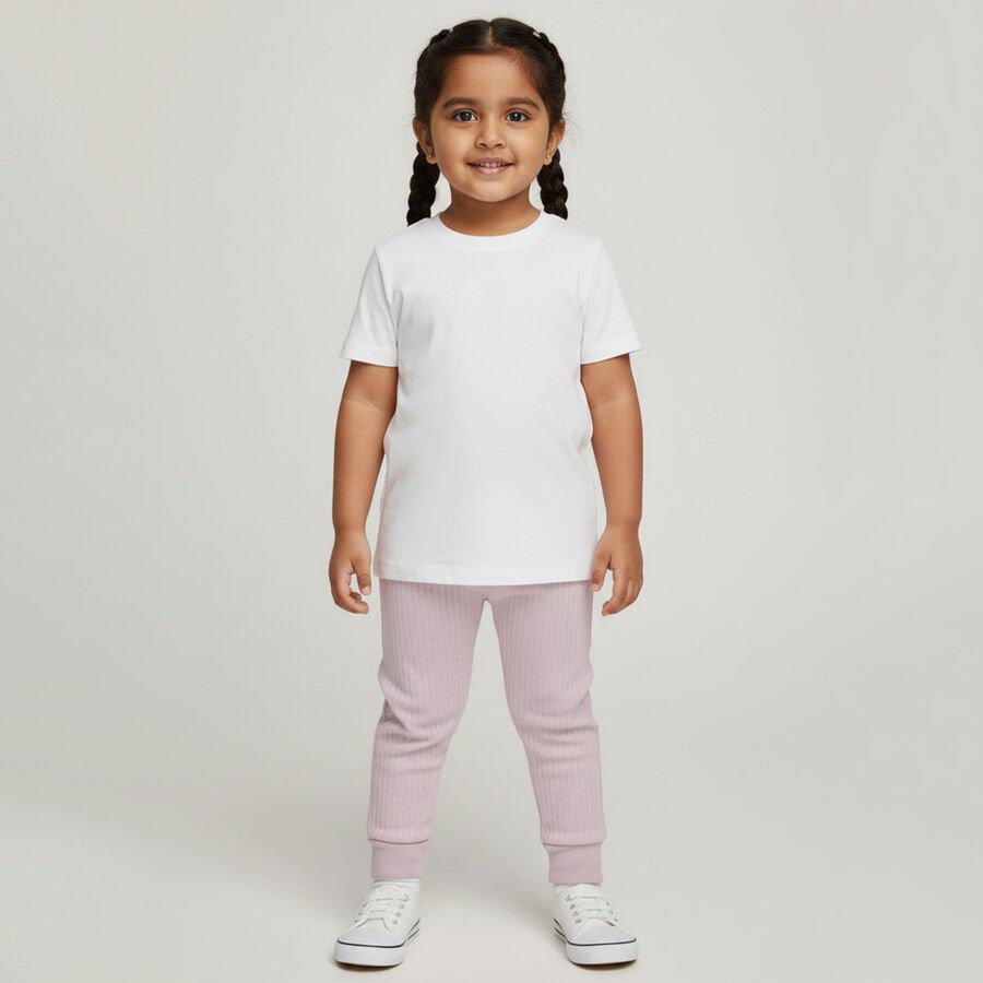 Girls Light Lavender Thermal Lower, Lilac, large image number null