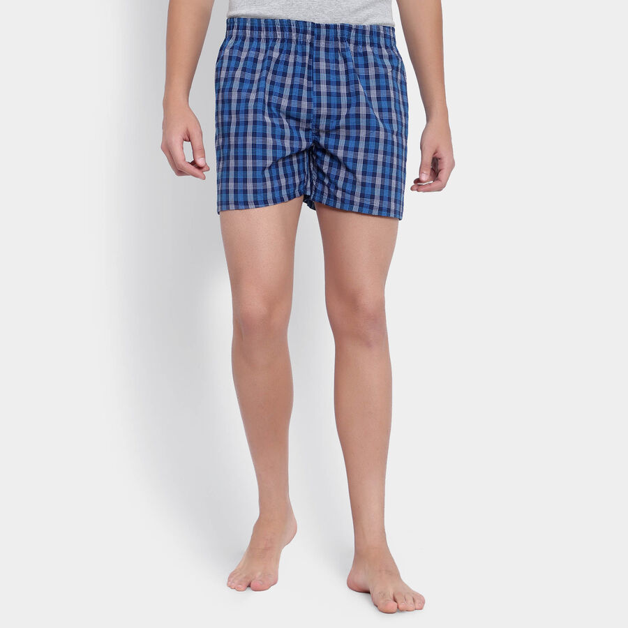Checks Boxers, Mid Blue, large image number null