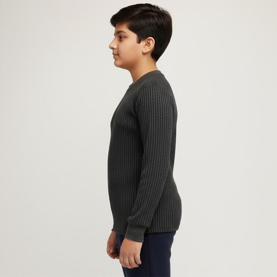 Boys' Thermal Upper, Charcoal, large image number null