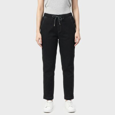 Women's Dark Grey Slim Fit Stretchable Jeans