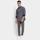 Men's 100% Cotton Casual Shirt, Navy Blue, small image number null