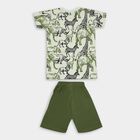 Boys' 100% Cotton Knit Baba Suit , Olive, small image number null