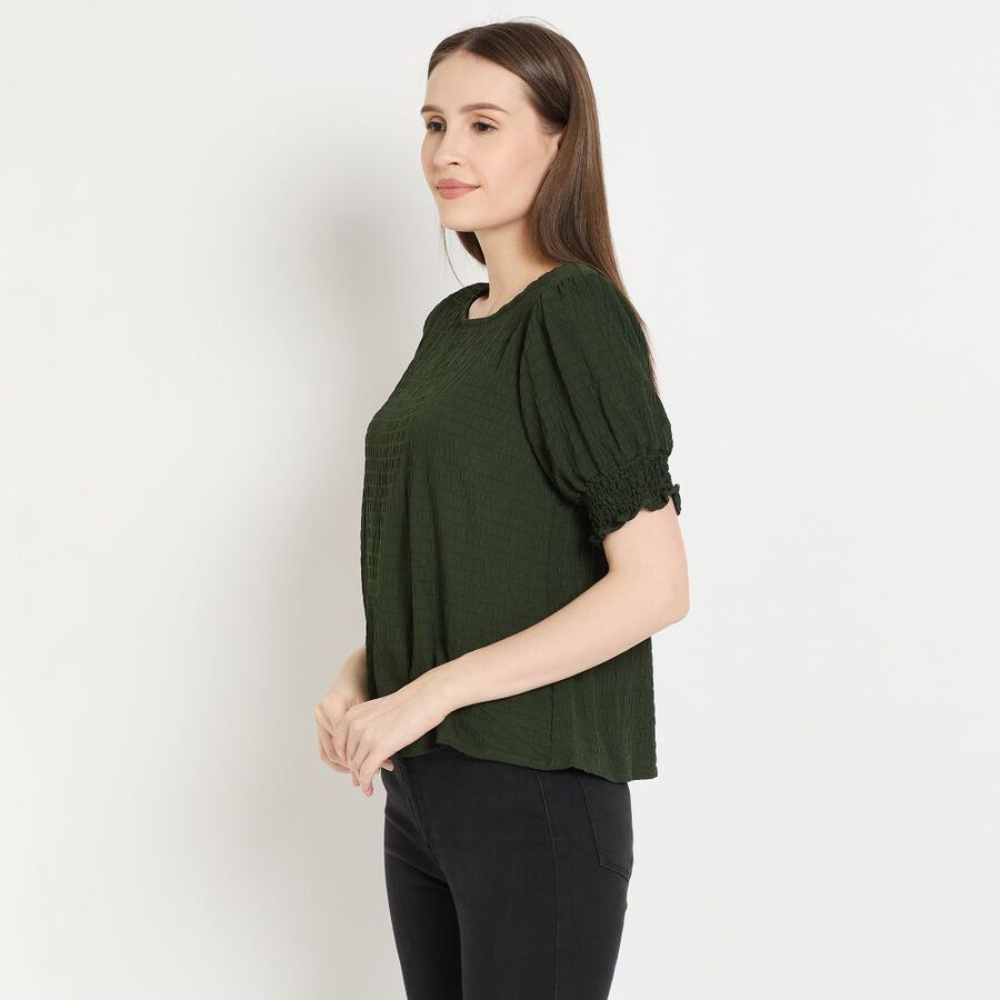 Ladies' Top, गहरा हरा, large image number null