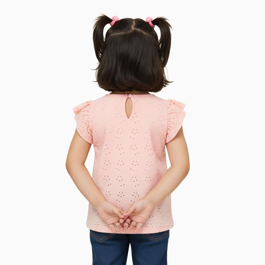 Girls' T-Shirt, हल्का गुलाबी, large image number null