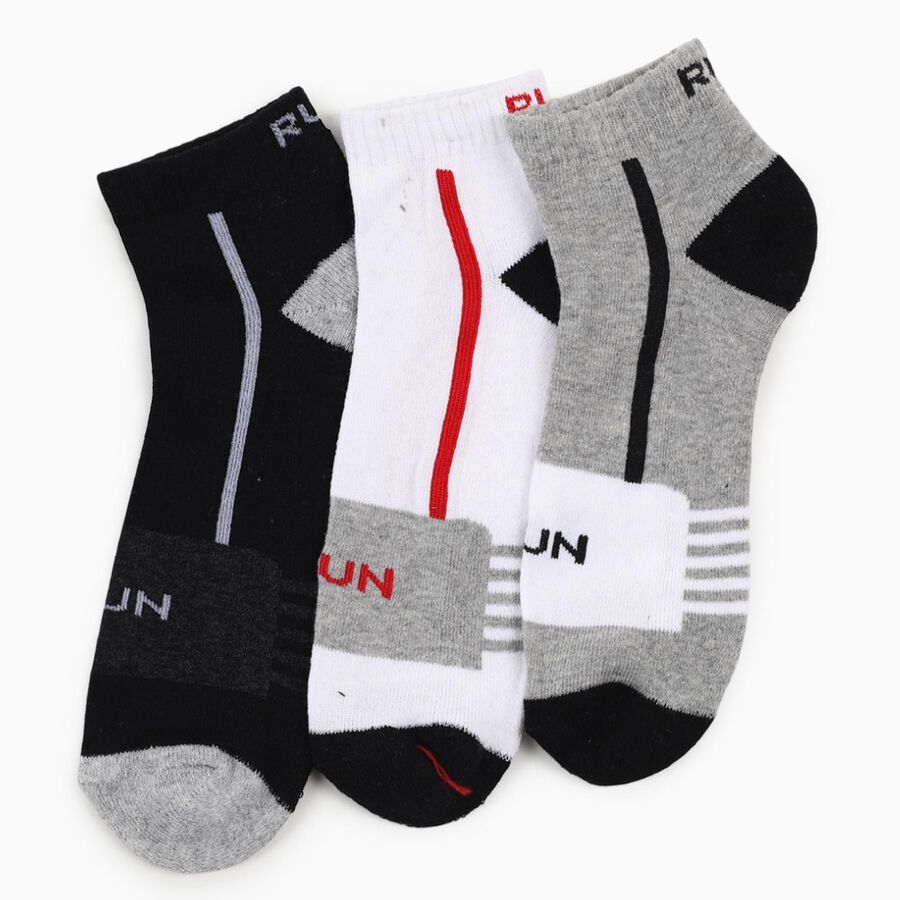 Men's Socks, Melange Light Grey, large