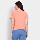 Ladies' 100% Cotton Round Neck T-Shirt , Orange, small image number null