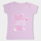 Girls' Soft Lavender Crew Neck Short Sleeve T-Shirt, Lilac, small image number null
