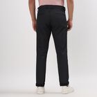 Men's Slim Fit Casual Trousers, काला, small image number null