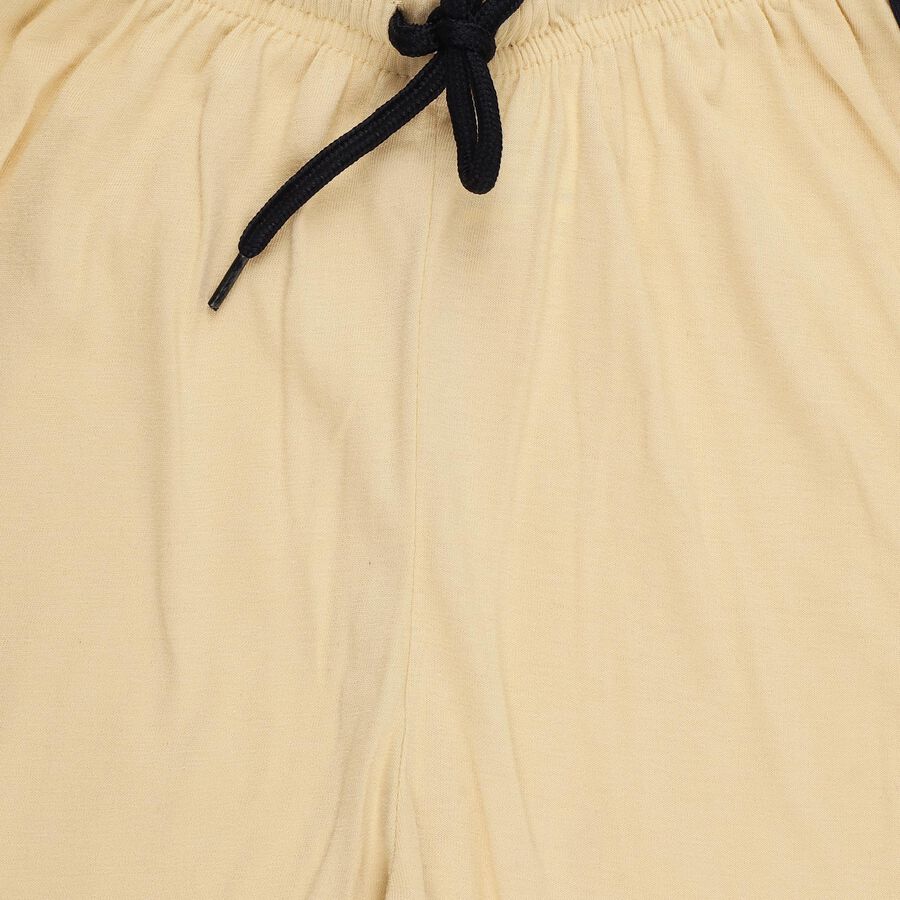 Boys' Beige Regular Fit Cargo Bermuda Shorts, Beige, large