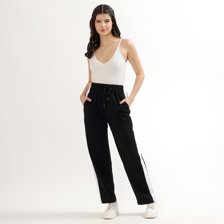 Ladies' Regular Track Pants , Black, large image number null