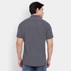 Men's 100% Cotton Casual Shirt, Navy Blue, small