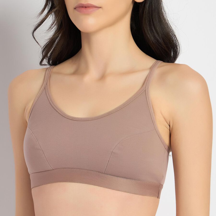 Ladies' Bra , भूरा, large image number null