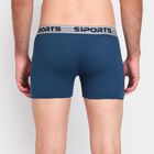 Men's 100% Cotton Trunks, Teal Blue, small image number null