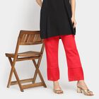 Ladies' 100% Cotton Palazzos, लाल, small image number null