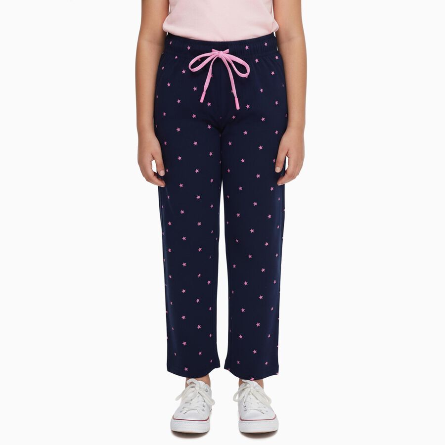 Girls' Pyjama, Navy Blue, large image number null