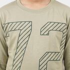 Boys Green Round Neck Regular Boys T-Shirt, Light Green, small