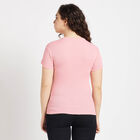 Round Neck T-Shirt, Pink, small image number null