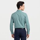 Men's Teal Formal Shirt, टील ब्लू, small