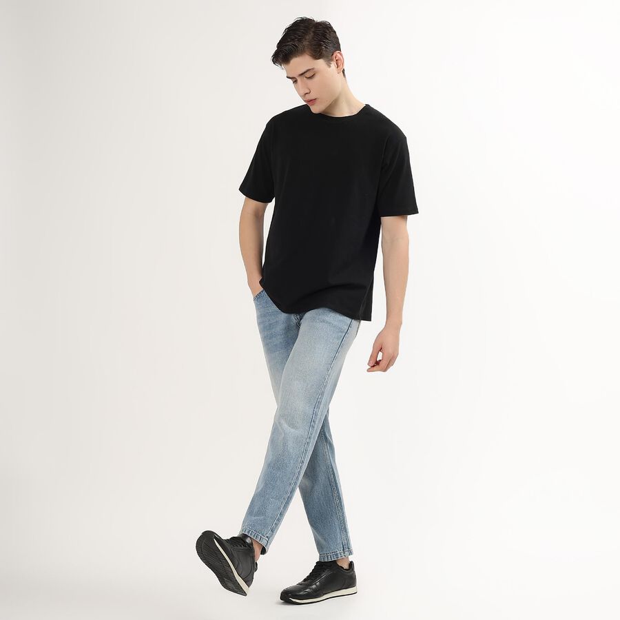 Men's Classic Blue Straight Fit Jeans, Light Blue, large