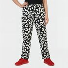 Women's Black Regular Fit Solid Pyjama, काला, small