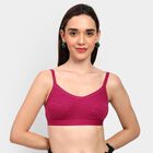 Ladies' 100% Cotton Bra , वाइन, small image number null