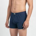 Men's Blue Regular Fit Trunks, टील ब्लू, small