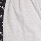 Boys' Charcoal Grey Cotton Round Neck Printed Baba Suit, Charcoal, small image number null