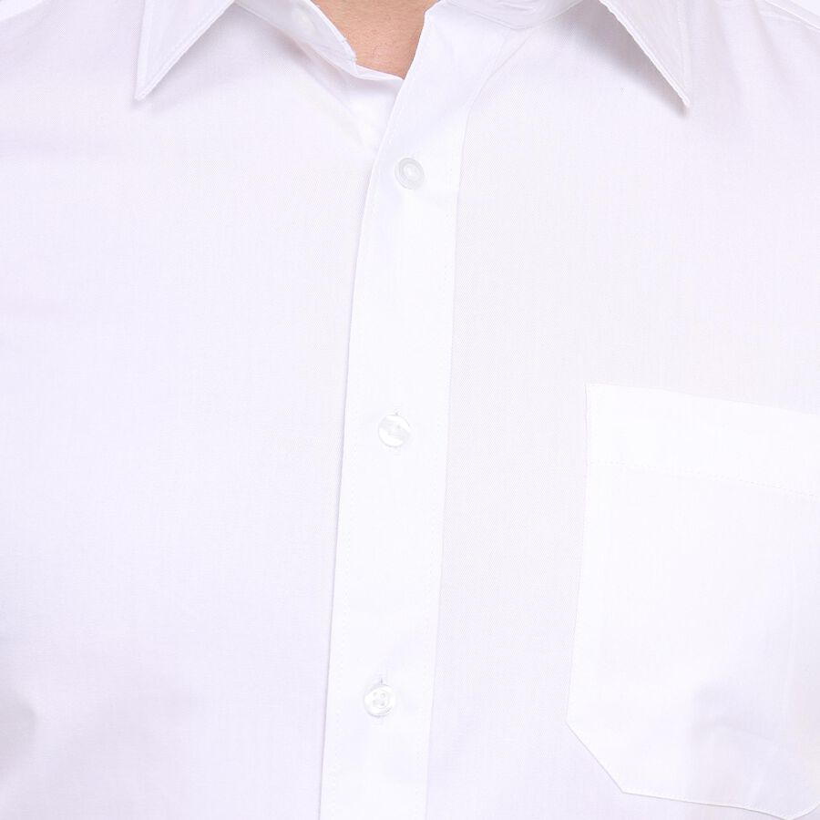 Men's 100% Cotton Formal Shirt , सफ़ेद, large image number null