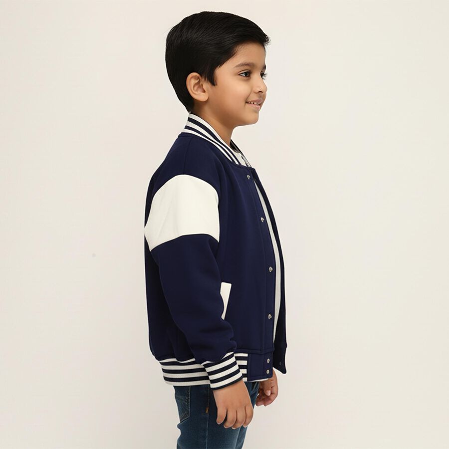 Boys' Sweatshirt, Navy Blue, large image number null