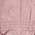 Girls' Soft Dusty Pink Hooded Polka Dot Jacket, Pink, small image number null