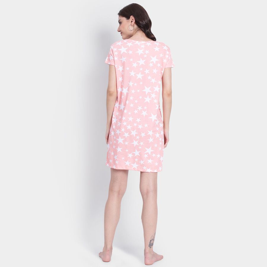 Ladies' Nighty, हल्का गुलाबी, large image number null