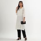 Ladies' Kurta, Off White, small image number null